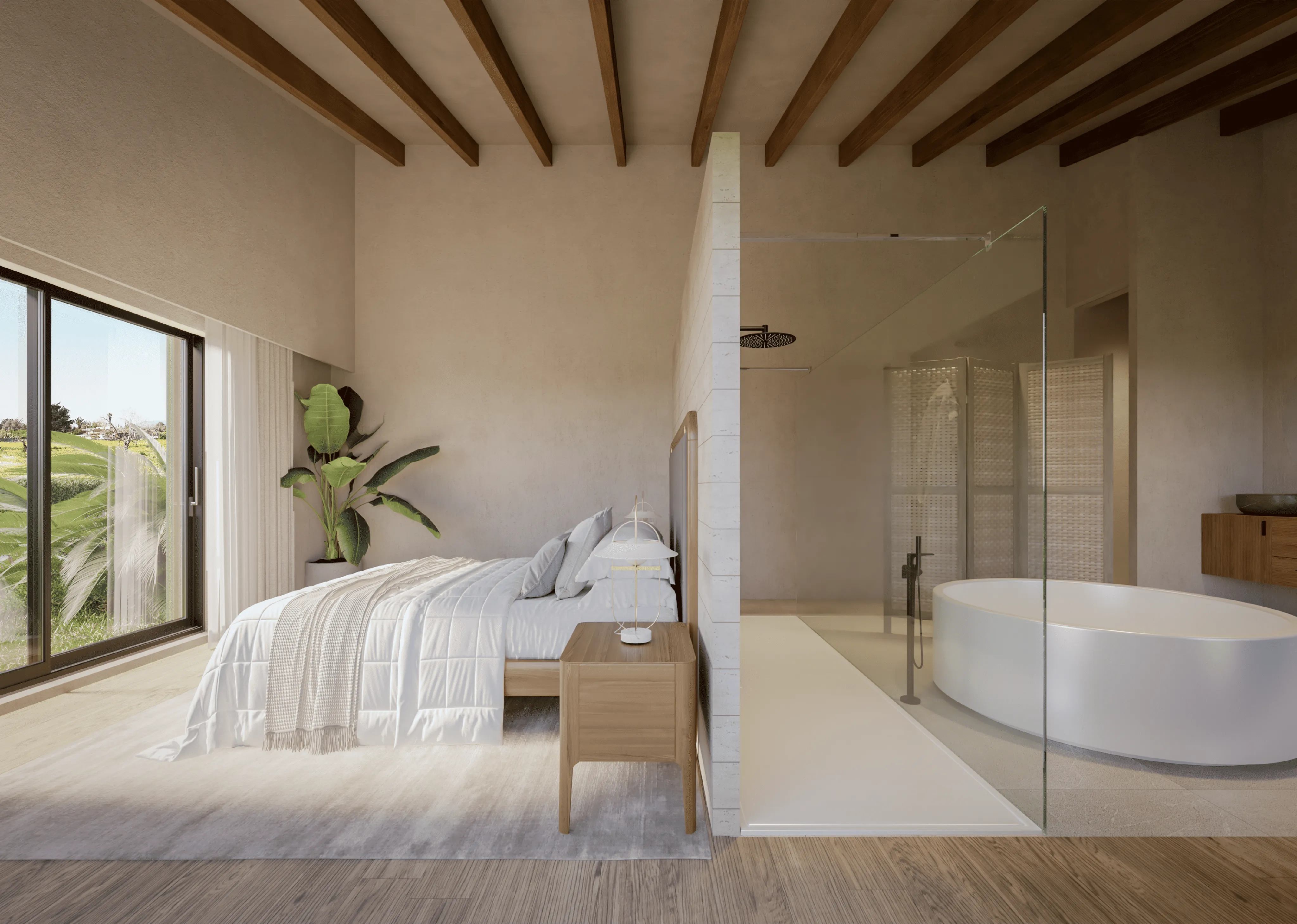 Ruime nieuwbouw finca met uitzicht op de Tramuntana in Inca-7