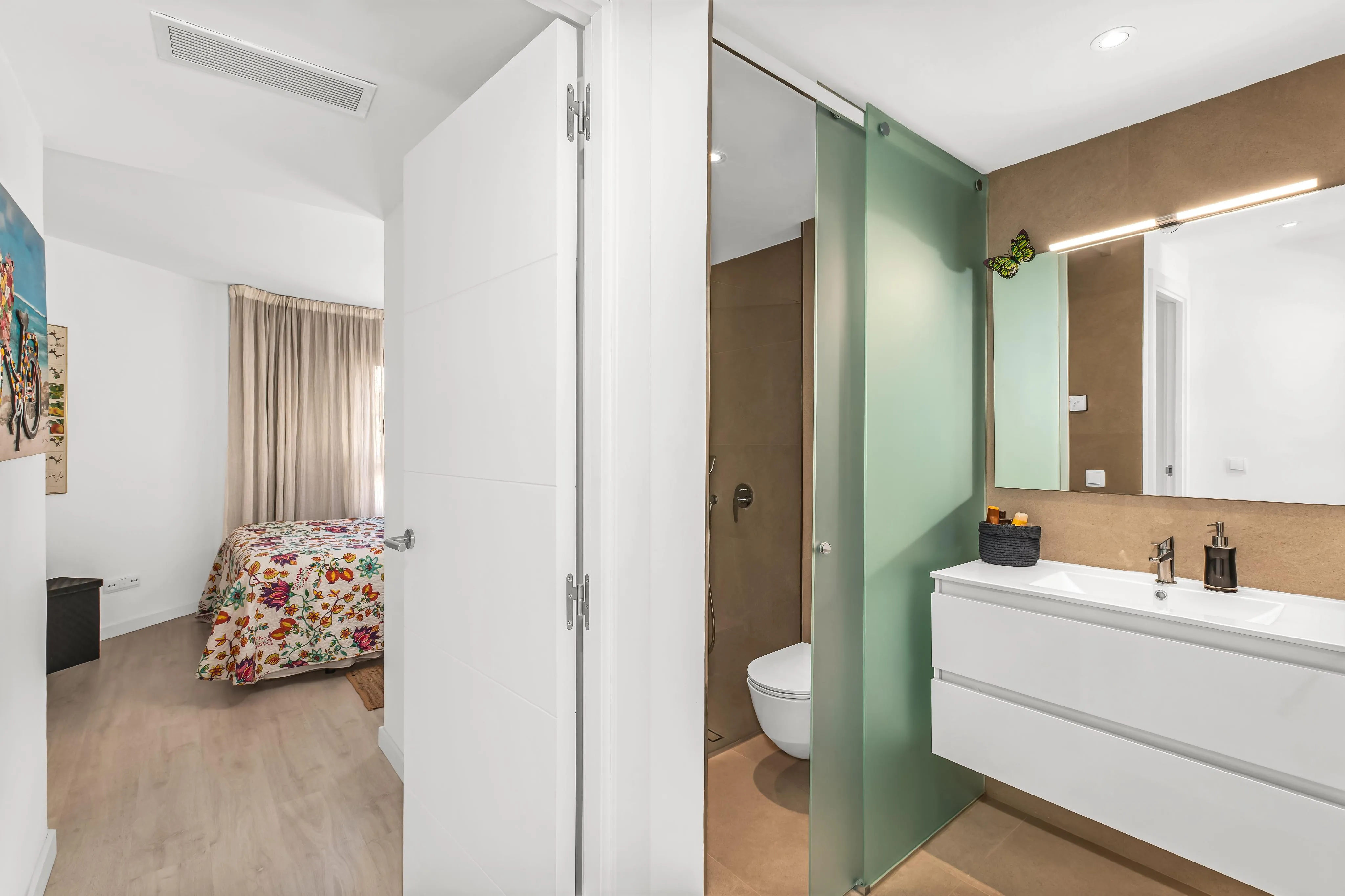 Lejlighed med hyggelig terrasse og garage i Son Espanyolet-9